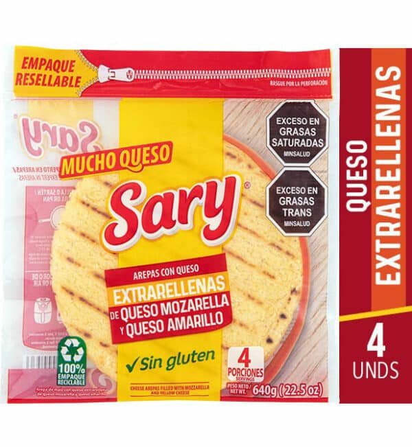 AREPAS CON QUESO EXTRARELLENAS CON QUESO
