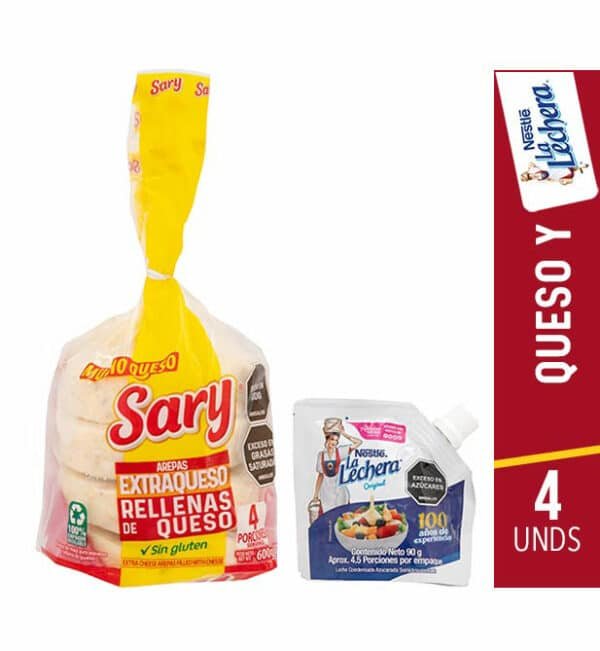 AREPAS DE QUESO CON LA LECHERA