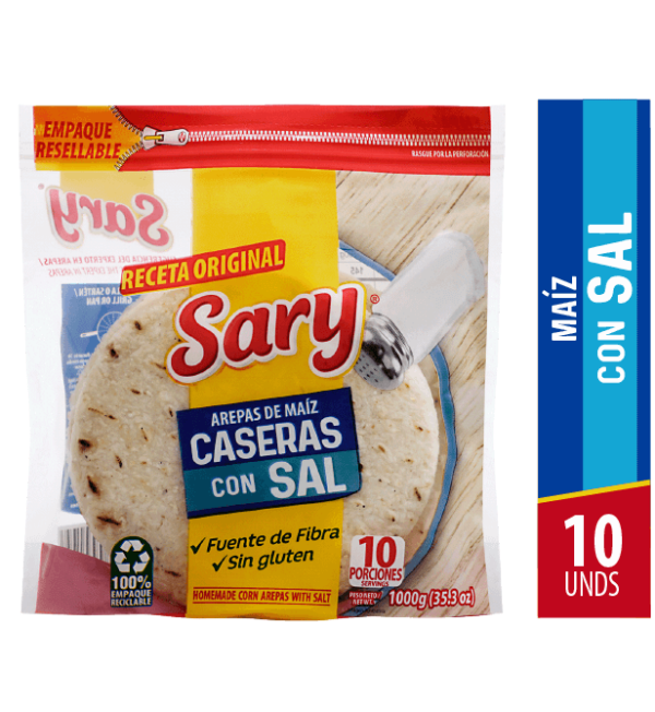 AREPAS DE MAIZ CASERAS CON SAL