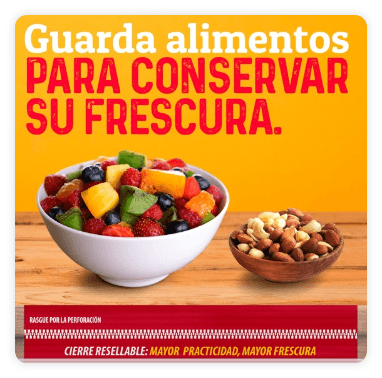Guardar alimentos para conservar su frescura